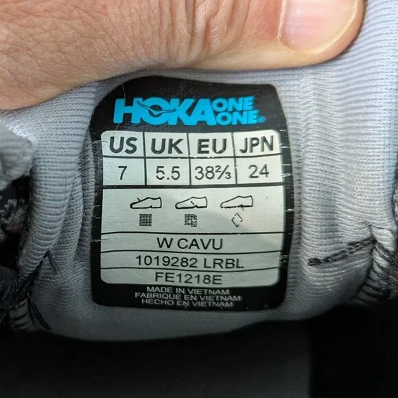 Hoka Gray and Red Athletic Shoes - Picture 8 of 9